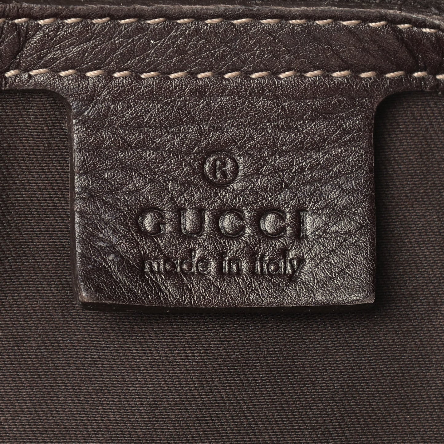 Monogram Peggy Braided Tote Dark Brown