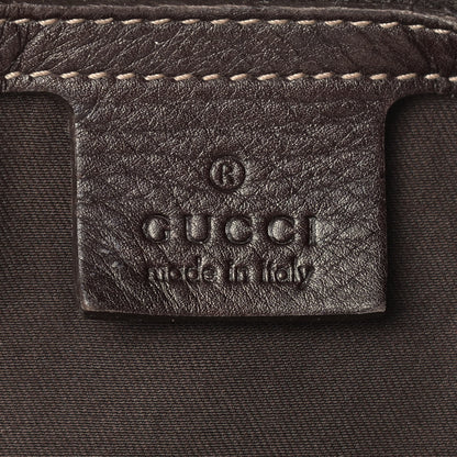 Gucci Monogram Peggy Braided Tote Dark Brown 6 of 14