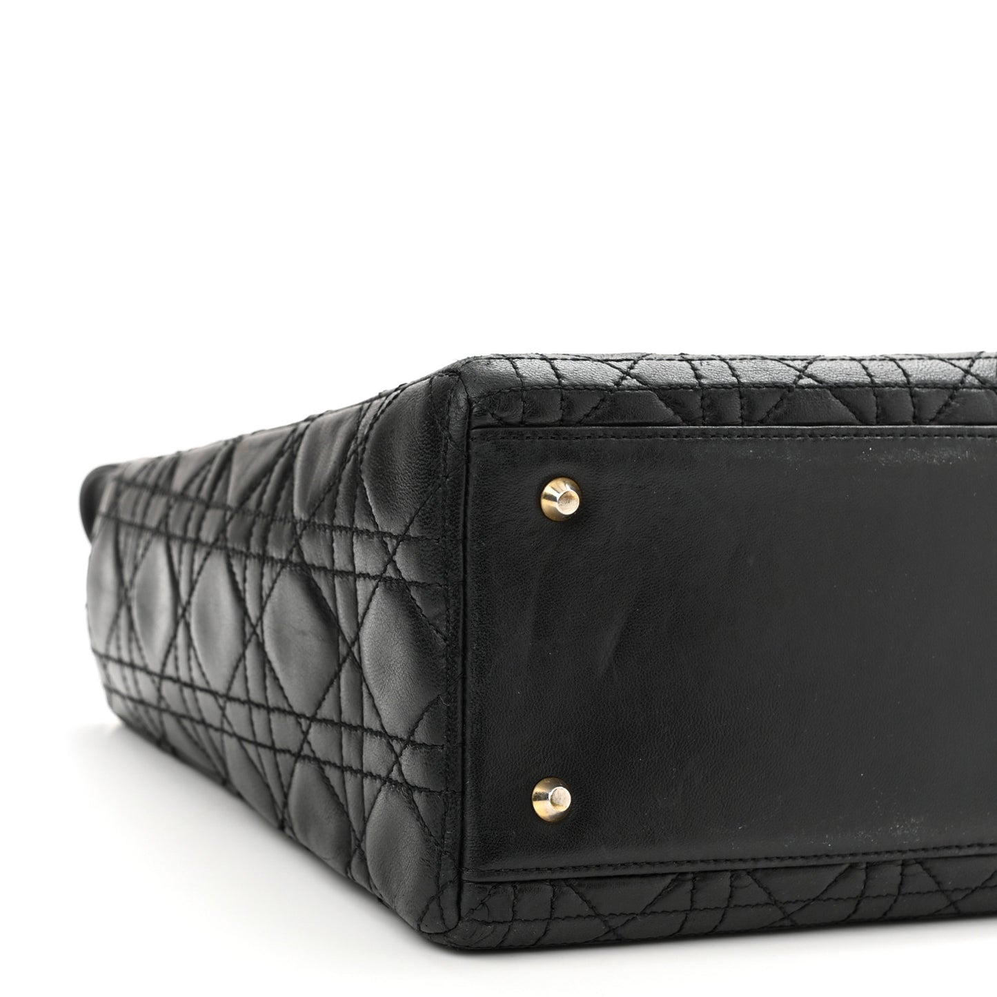 Lambskin Cannage Medium Lady Dior Black