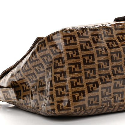 Fendi Vinyl Zucchino Mama Baguette Tobacco 8 of 10