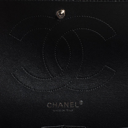 Chanel Lambskin Chevron Quilted Jumbo Double Flap So Black 7 of 9