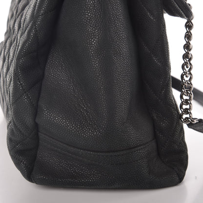 Chanel Iridescent Caviar Medium Lady Pearly Flap Black 12 of 13