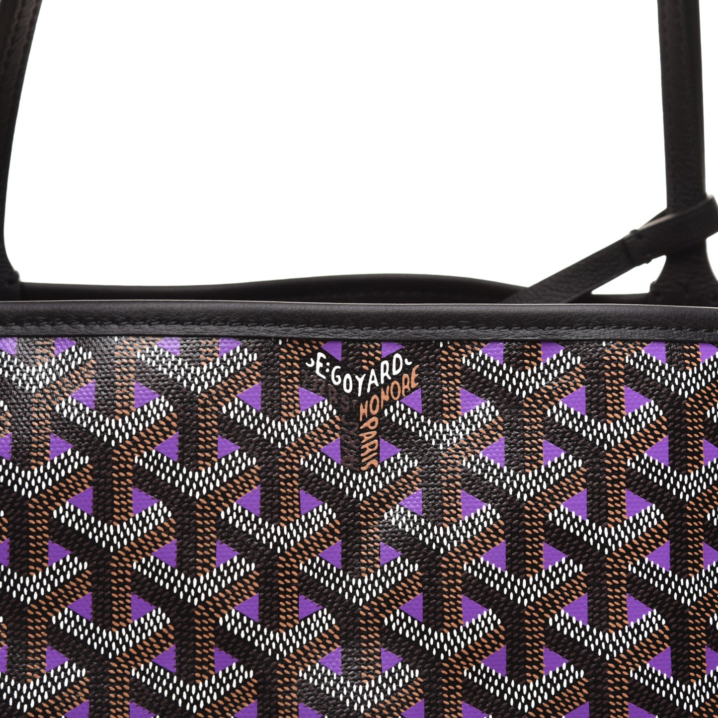 Goyardine Saint Louis Claire Voie PM Black Violet