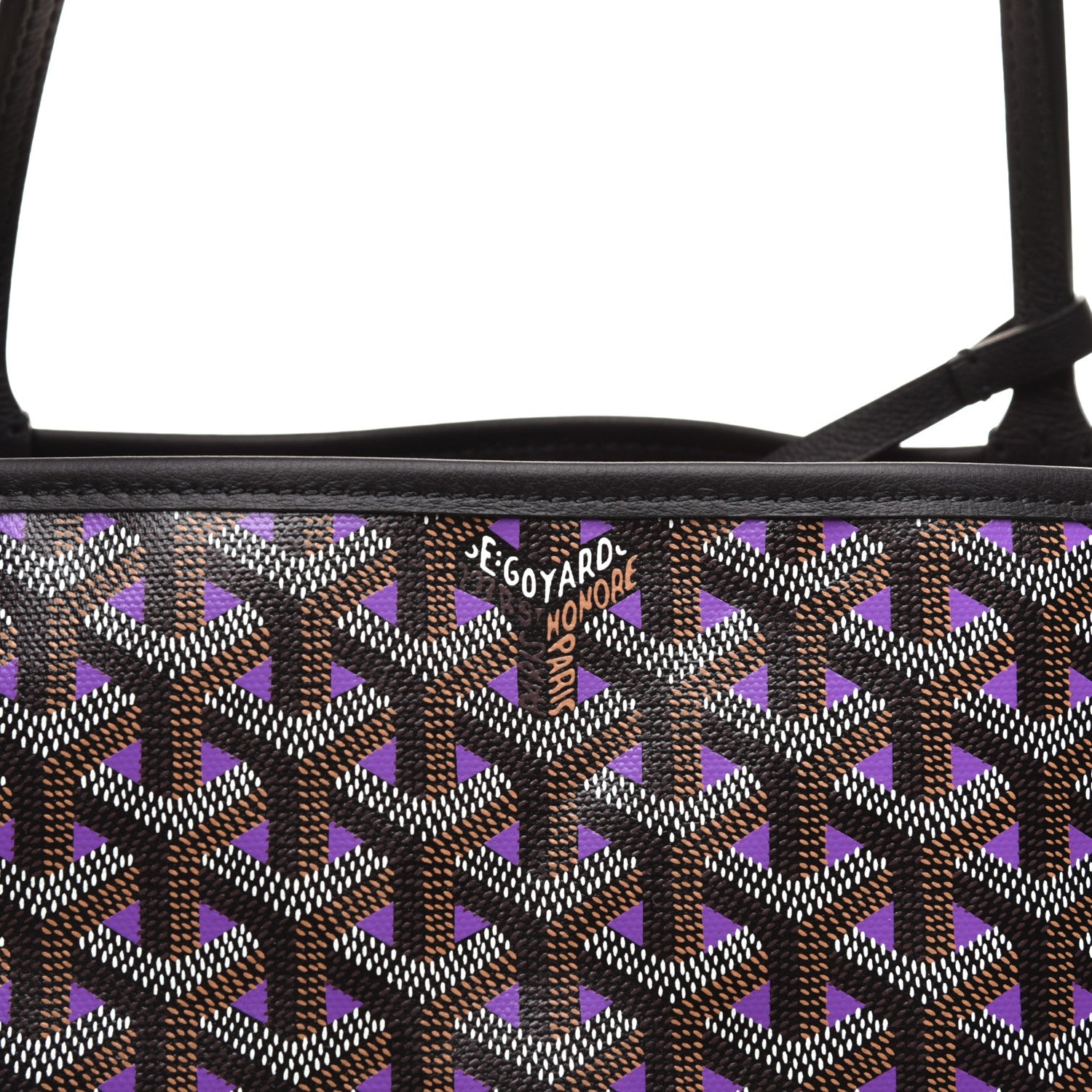 Goyard Goyardine Saint Louis Claire Voie PM Black Violet 6 of 8