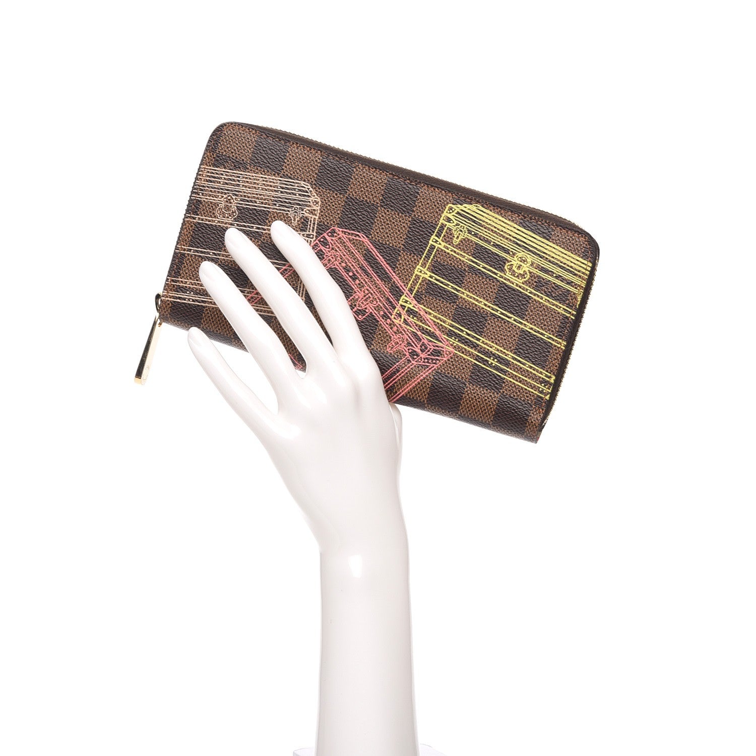 Louis Vuitton Damier Ebene 2014 Christmas Animation Zippy Wallet 2 of 8