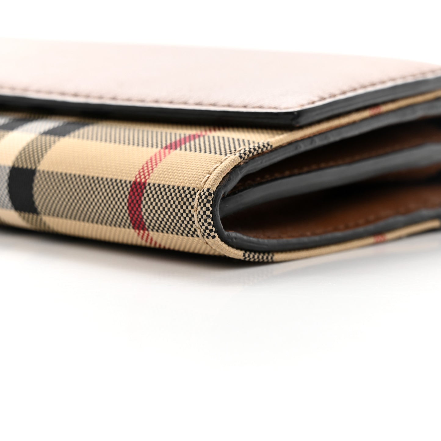 Calfskin Horseferry Check Henley Wallet On Chain Tan