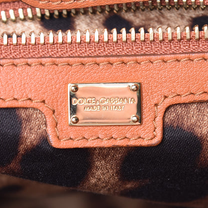 Dolce & Gabbana Vitello Classic Shopping Tote Mattone 6 of 10