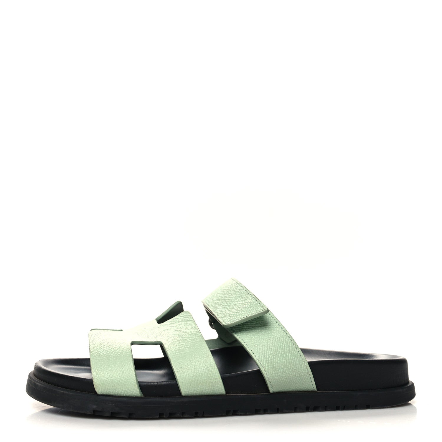 Hermes Epsom Womens Chypre Sandals 40 Vert Jade 1 of 11