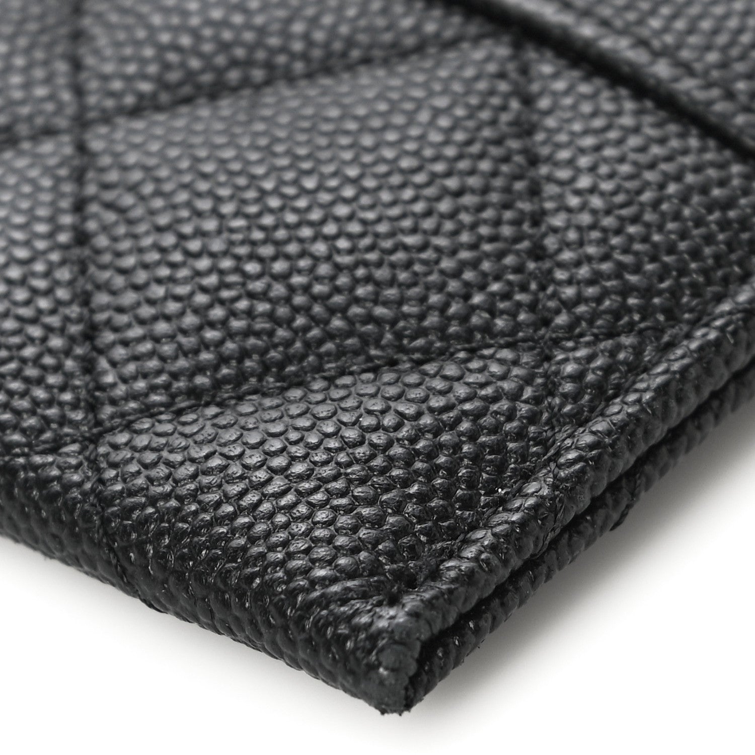 Chanel Caviar Quilted Vintage Mademoiselle Card Holder Black 11 of 12