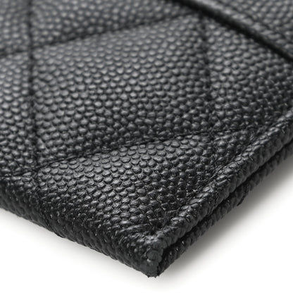 Chanel Caviar Quilted Vintage Mademoiselle Card Holder Black 11 of 12