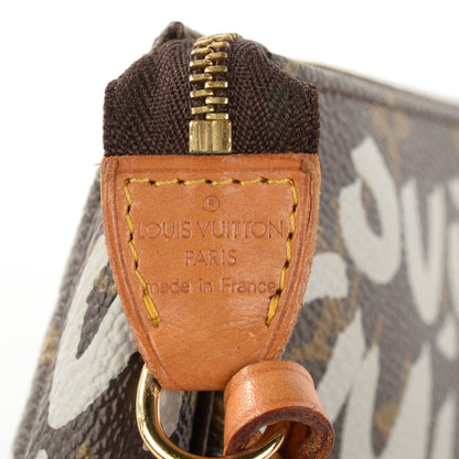 Louis Vuitton Monogram Graffiti Pochette Accessories Silver 5 of 9