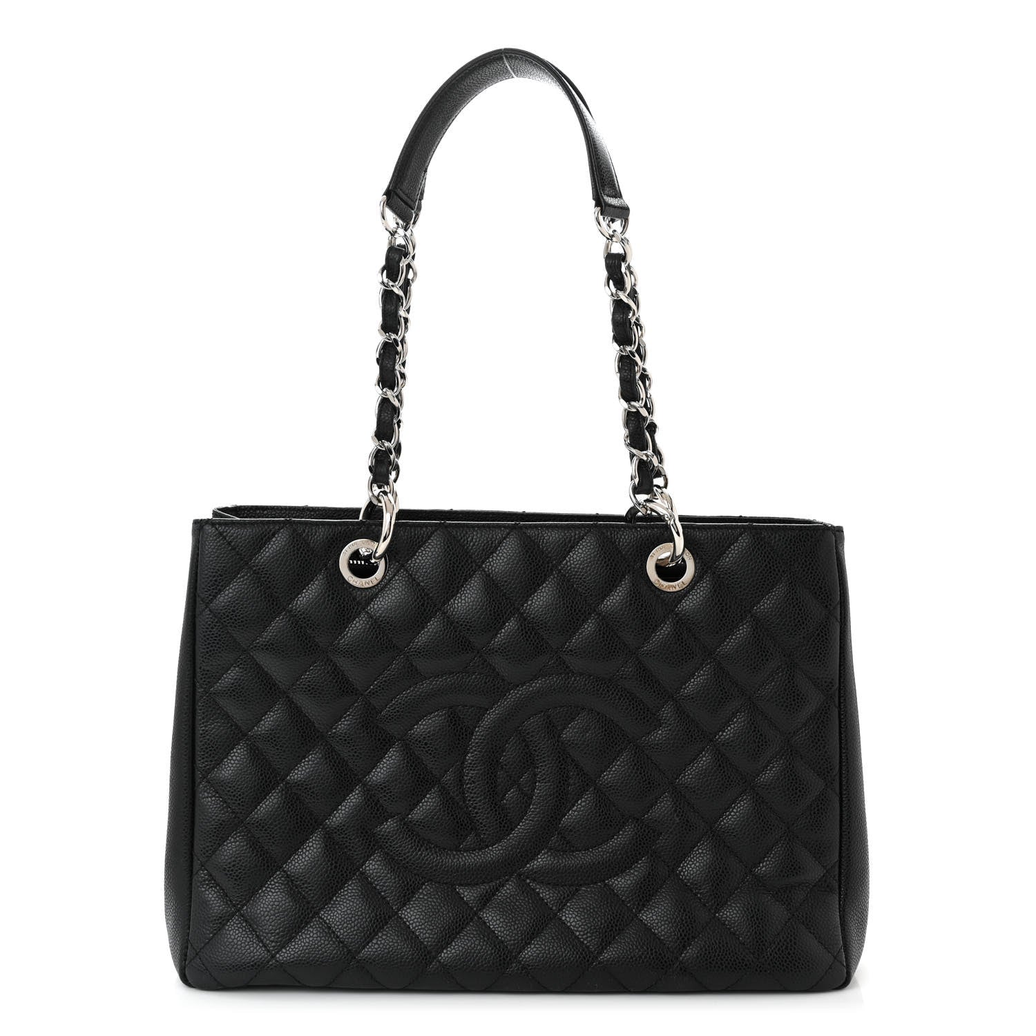 Chanel Caviar Quilted Grand Shopping Tote GST Black 1 of 11