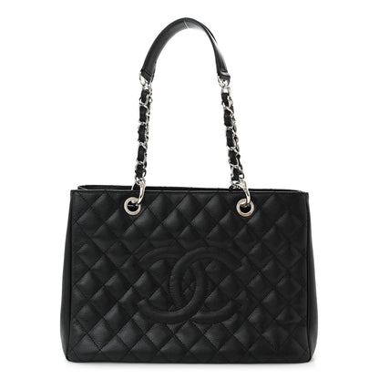 Chanel Caviar Quilted Grand Shopping Tote GST Black 1 of 11