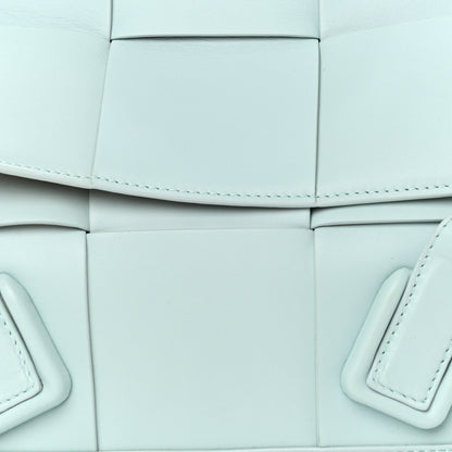 Bottega Veneta French Calfskin Maxi Intrecciato Small Arco Pale Blue 8 of 11