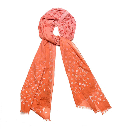 Louis Vuitton Cotton Monogram Sunrise Shawl Sunset 1 of 4