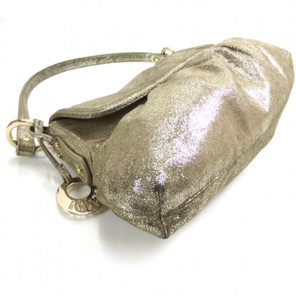 Fendi Metallic Calfskin Chef Shoulder Bag Gold 6 of 12