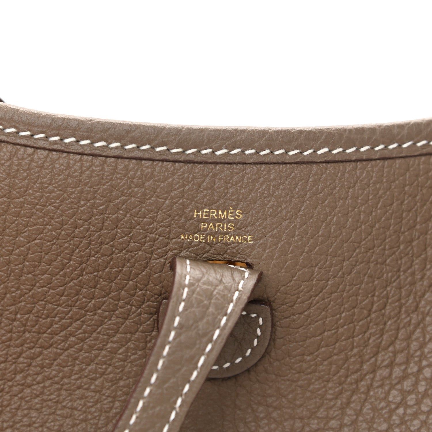 Hermes Taurillon Clemence Amazone Evelyne TPM Etoupe Bleu Indigo 6 of 11