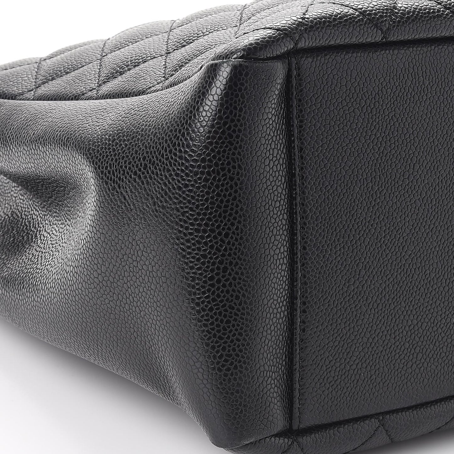 Caviar Quilted Grand Shopping Tote GST Black