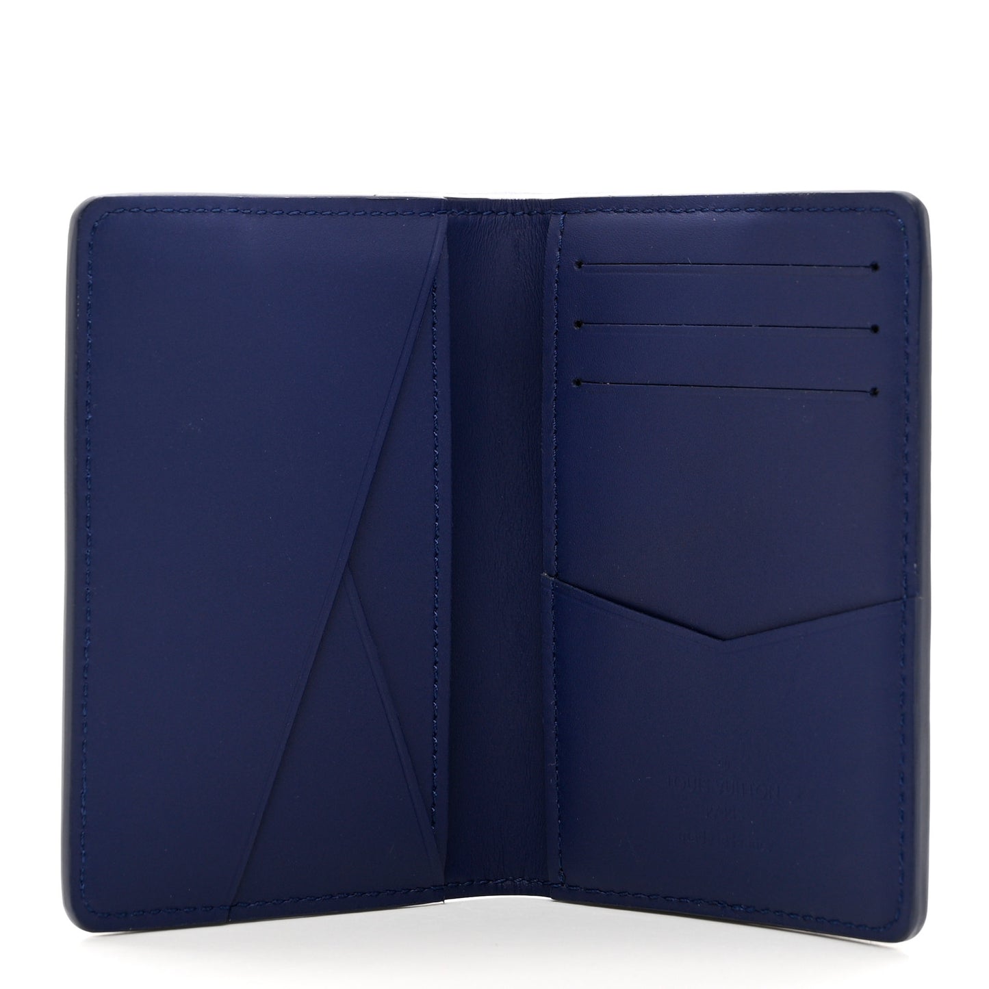 Cowhide Monogram Bandana Pocket Organizer Blue