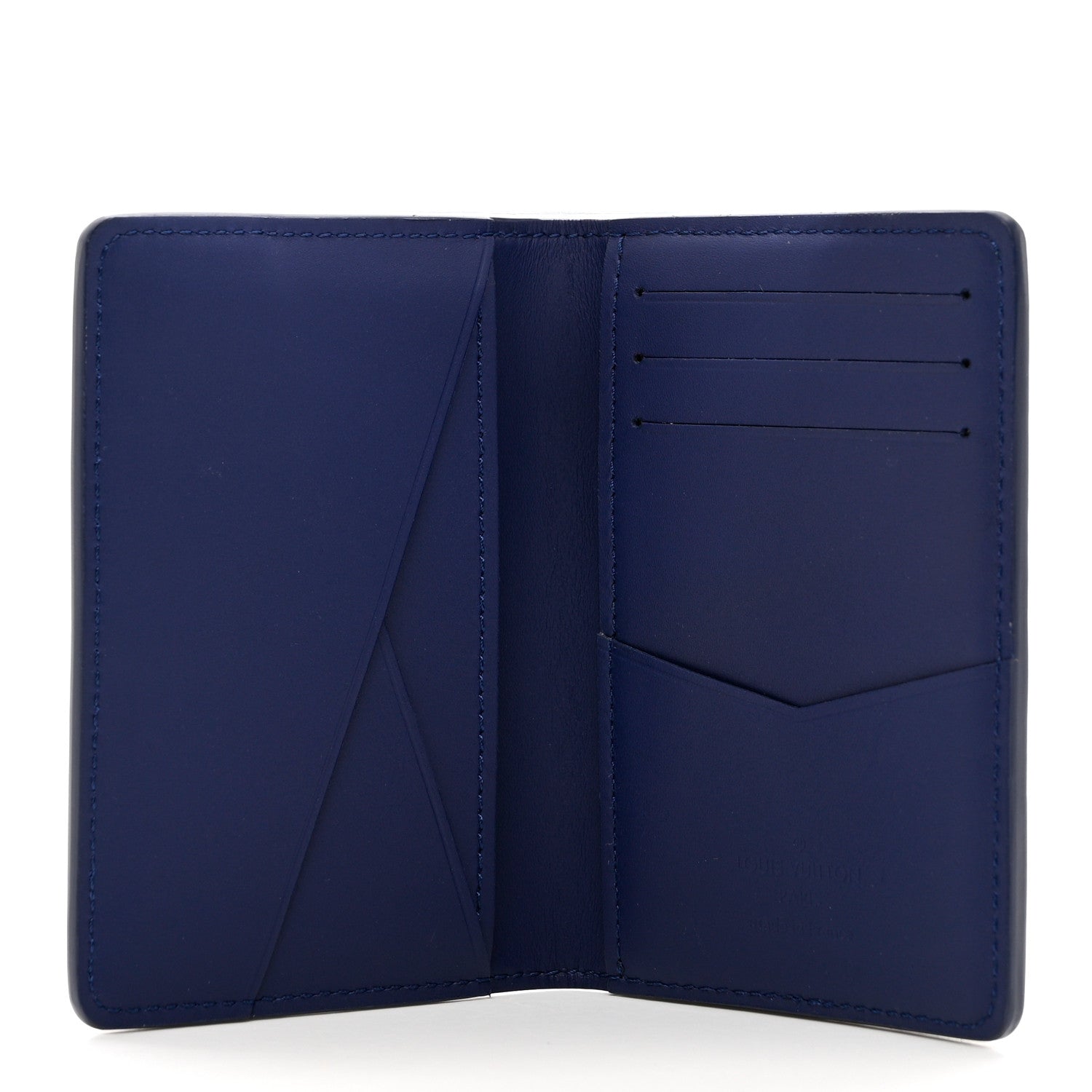 Louis Vuitton Cowhide Monogram Bandana Pocket Organizer Blue 5 of 6