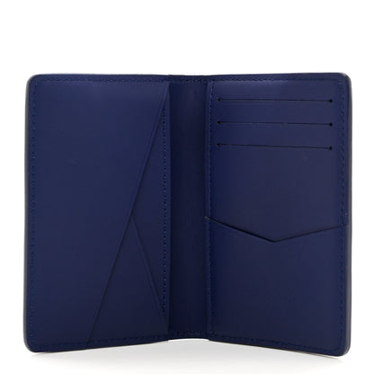 Louis Vuitton Cowhide Monogram Bandana Pocket Organizer Blue 5 of 6