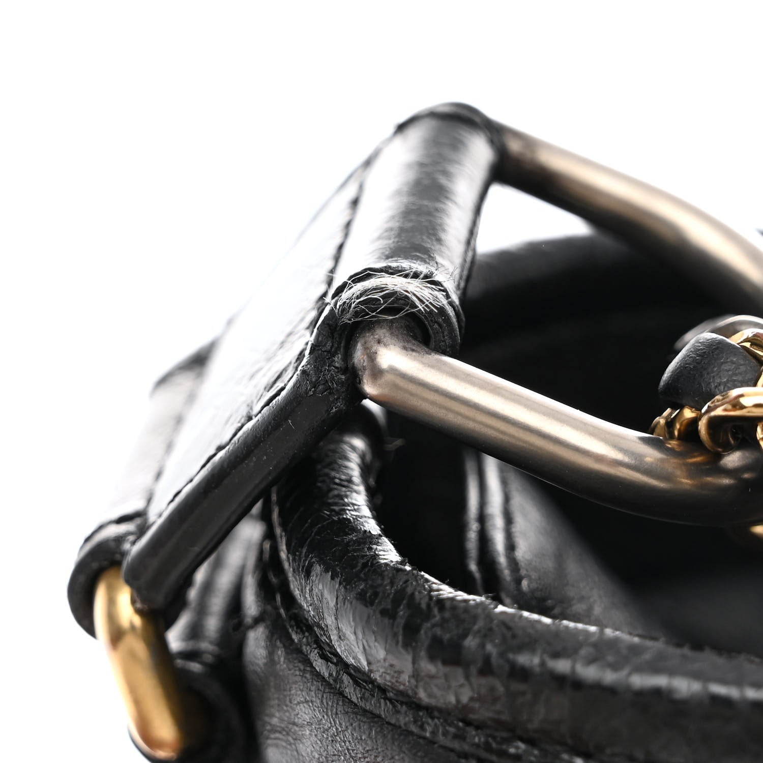Chanel Aged Calfskin Quilted Large Gabrielle Hobo Black 12 of 12