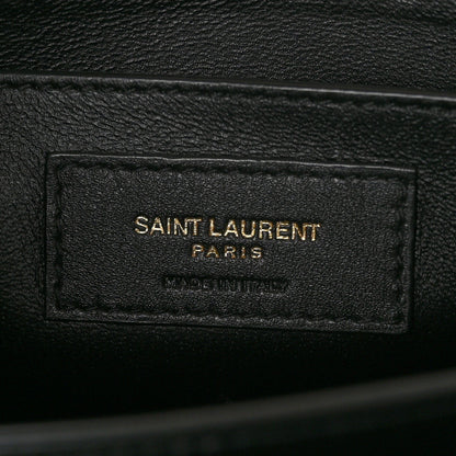 Saint Laurent Grain de Poudre Medium Classic Monogram Cassandra Top Handle Dark Beige 6 of 10