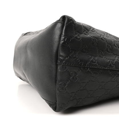 Gucci Guccissima Large GG Charm Convertible Dome Satchel Black 10 of 10