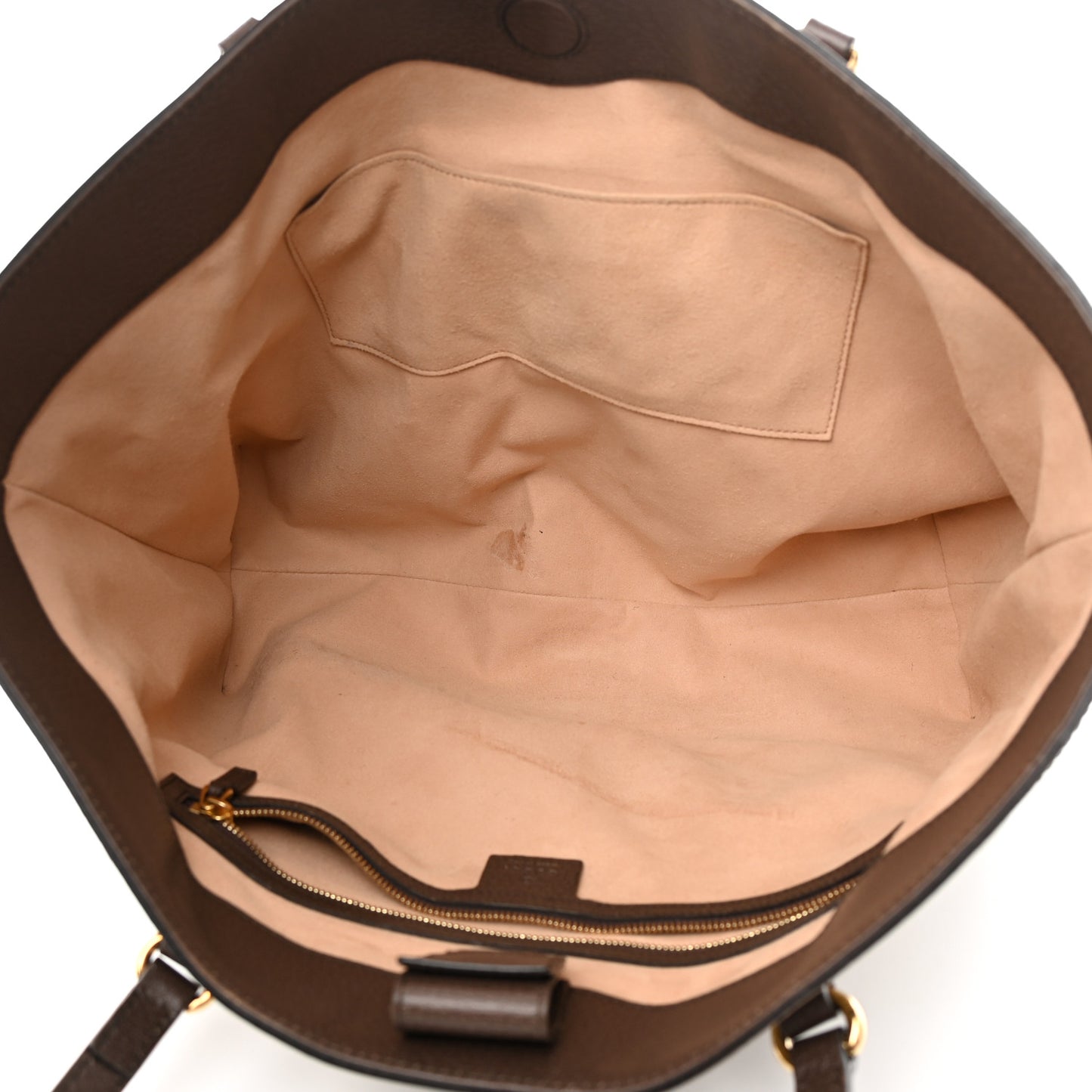 GG Supreme Monogram Medium Ophidia Shopping Tote Brown