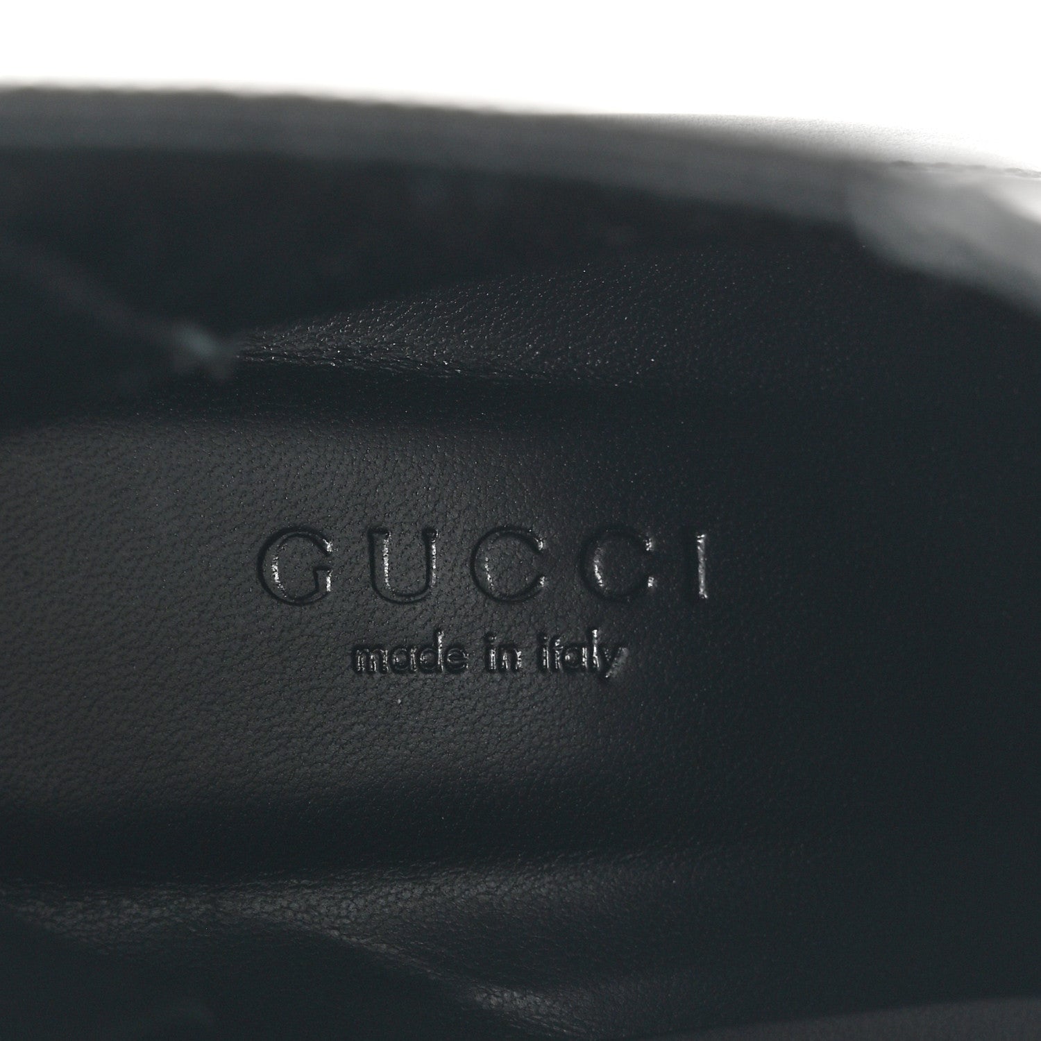 Gucci New Waxed Calfskin Chain Square Toe Boots 35.5 Black 7 of 10