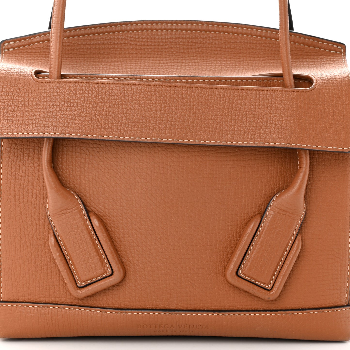 Grainy Calfskin Small Arco Wood