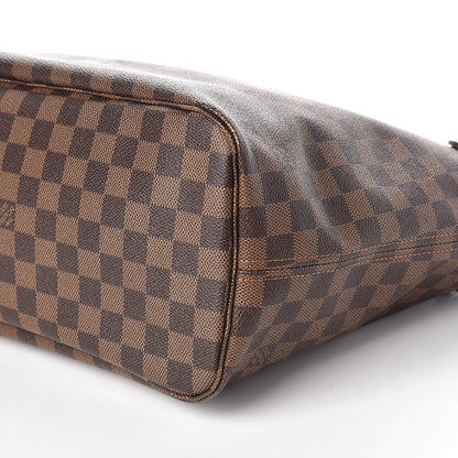 Louis Vuitton Damier Ebene Neo Neverfull MM Rose Ballerine 7 of 10