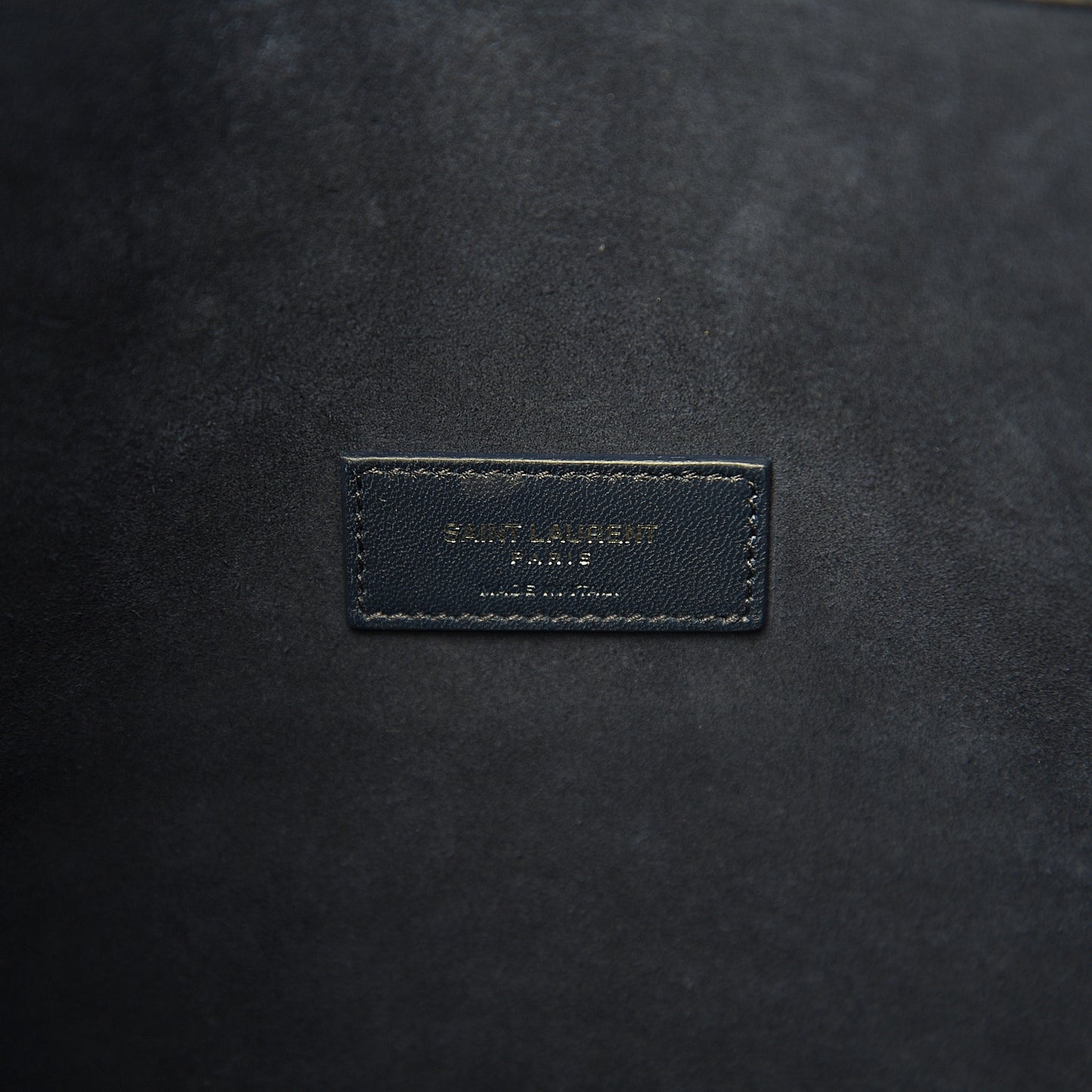 Calfskin Crocodile Embossed Small Supple Sac de Jour Navy