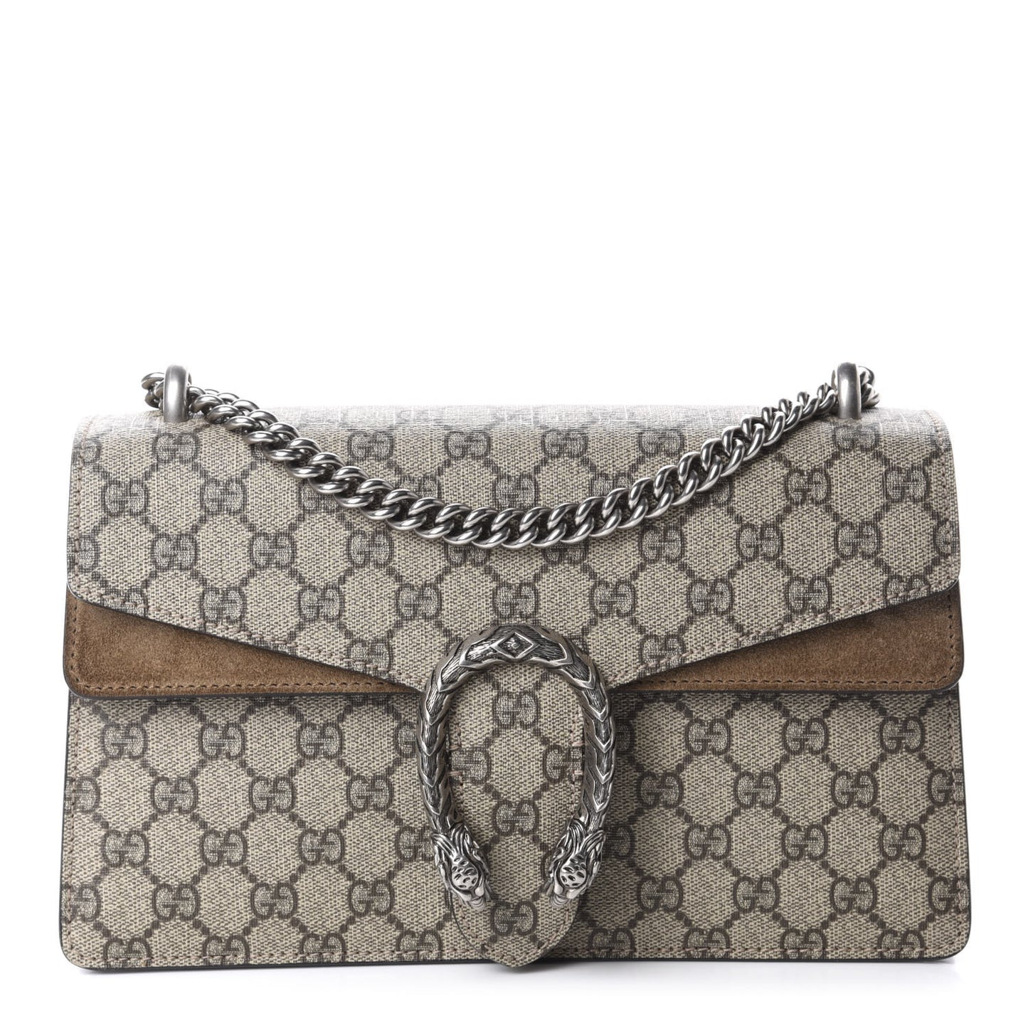 GG Supreme Monogram Small Dionysus Shoulder Bag Taupe