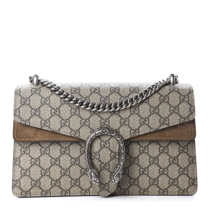 Gucci GG Supreme Monogram Small Dionysus Shoulder Bag Taupe 1 of 10