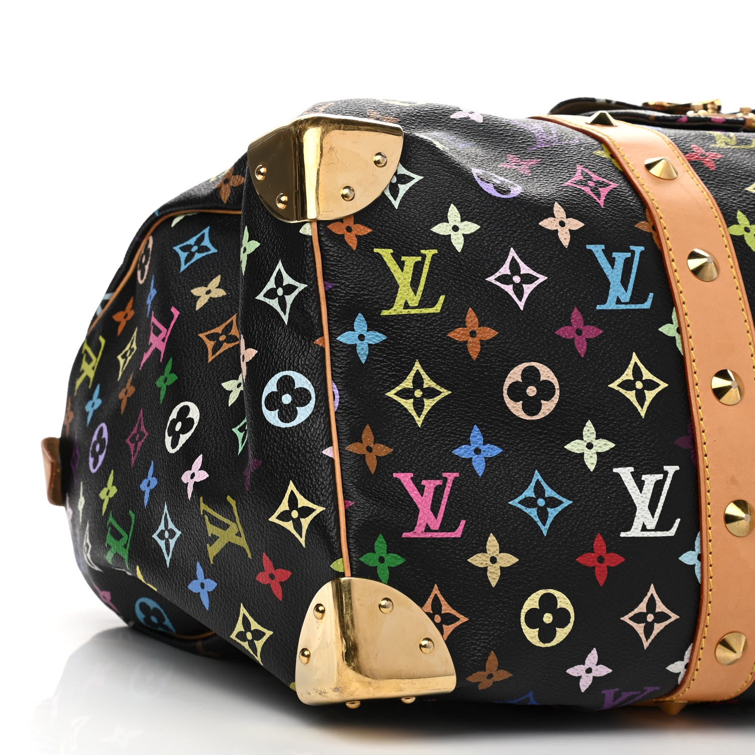 Louis Vuitton Monogram Multicolor Keepall 45 Black 8 of 18