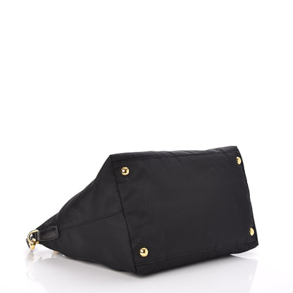 Prada Saffiano Tessuto Nylon Tote Nero Black 4 of 9