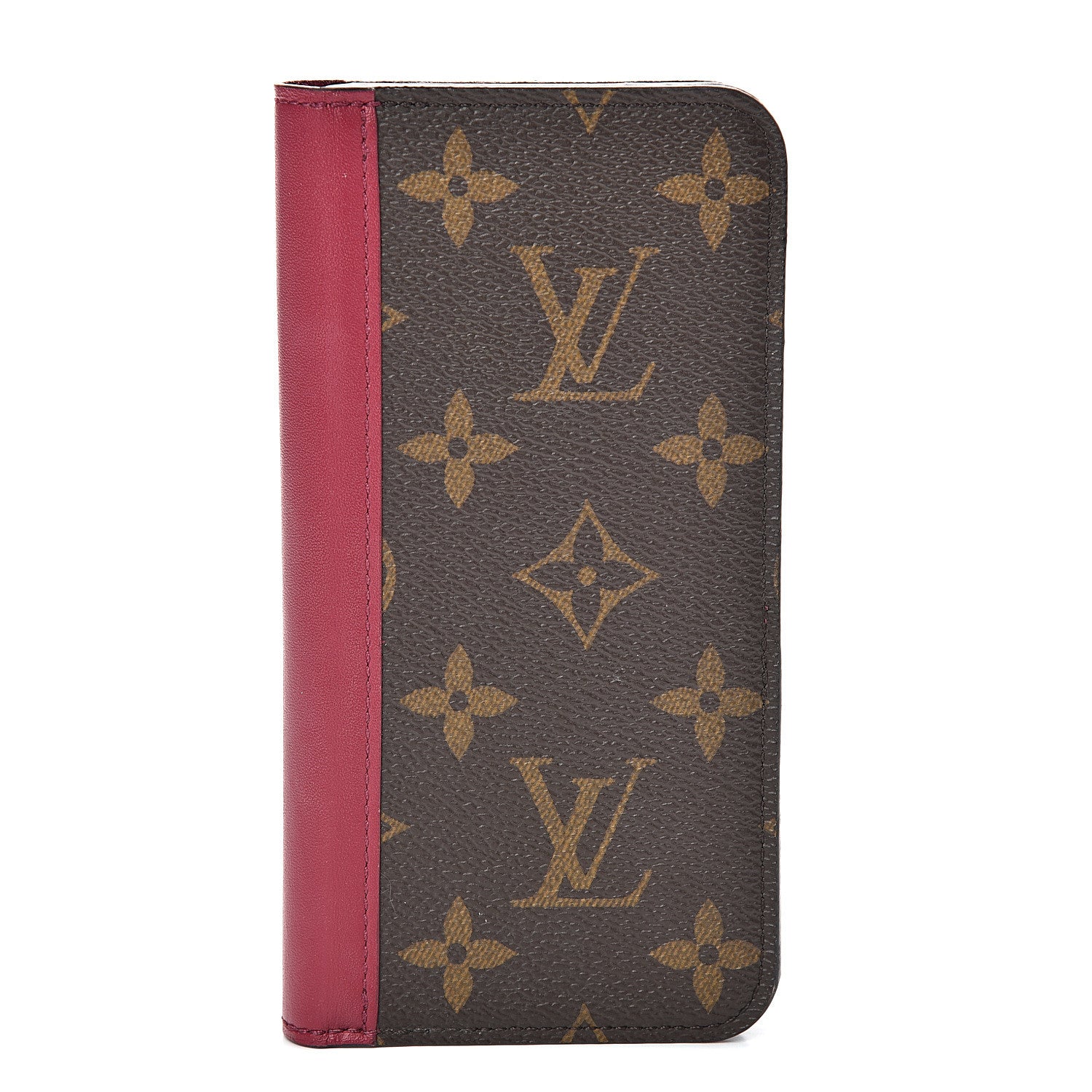 Louis Vuitton Monogram iPhone X Folio Case Fuchsia 1 of 9