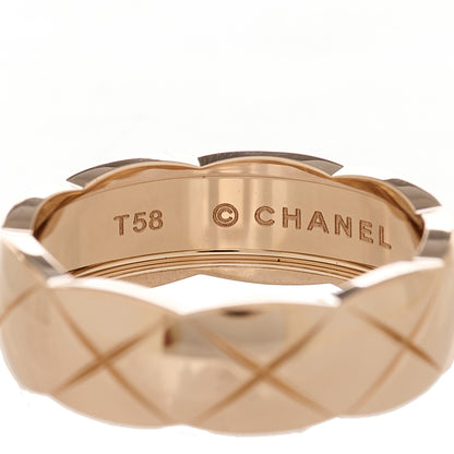 Chanel 18K Beige Gold Small Coco Crush Ring 58 8.5 4 of 5