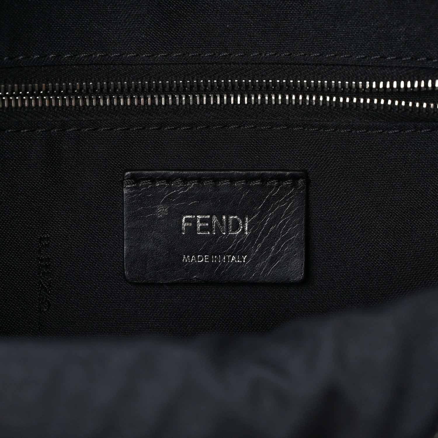 Fendi Vitello Dolce Crystal Flowerland Croc Tail Mini Backpack Black 6 of 9