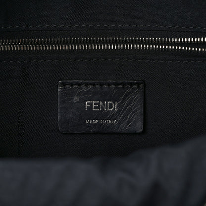 Fendi Vitello Dolce Crystal Flowerland Croc Tail Mini Backpack Black 6 of 9