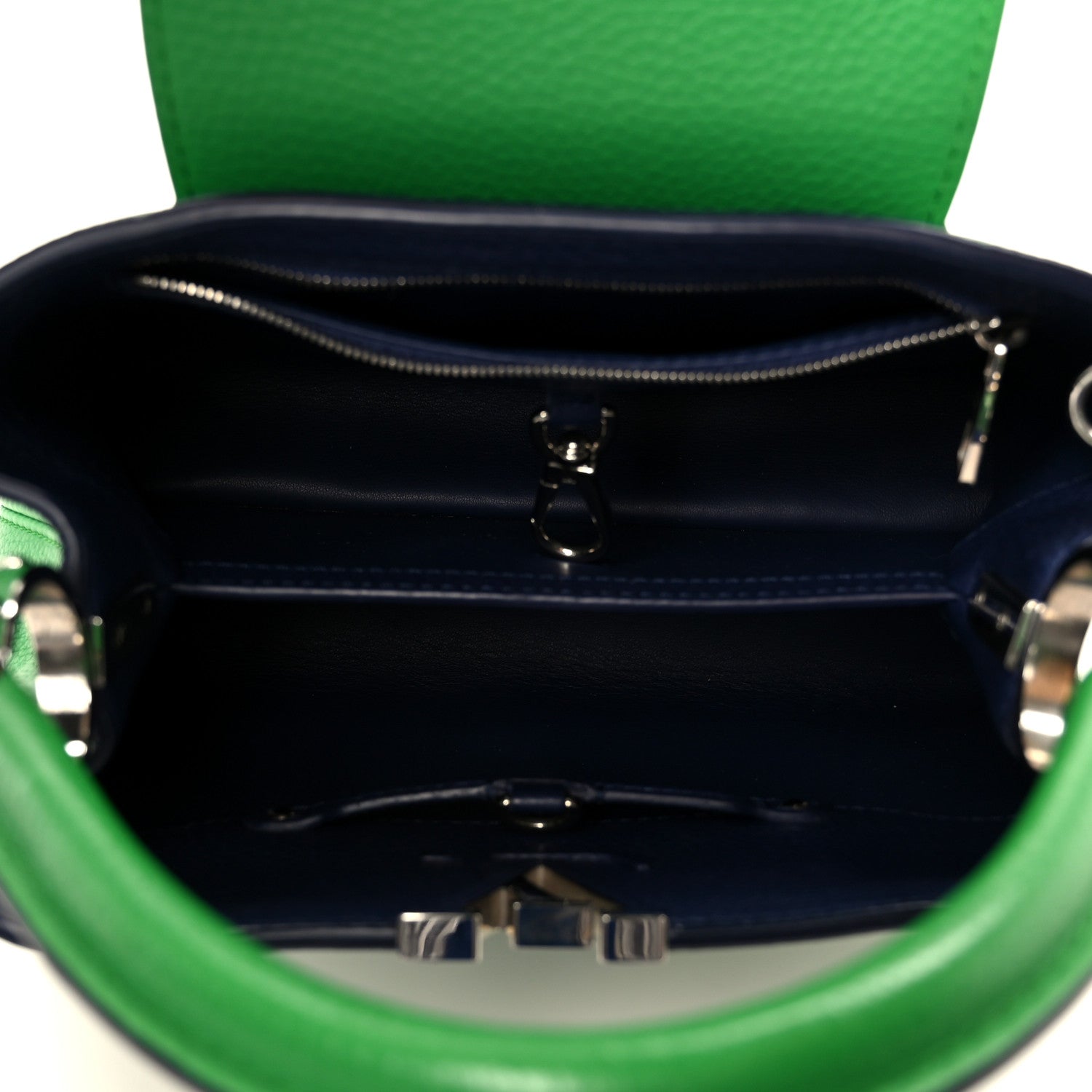 Louis Vuitton Taurillon Capucines BB Bamboo Indigo 5 of 9