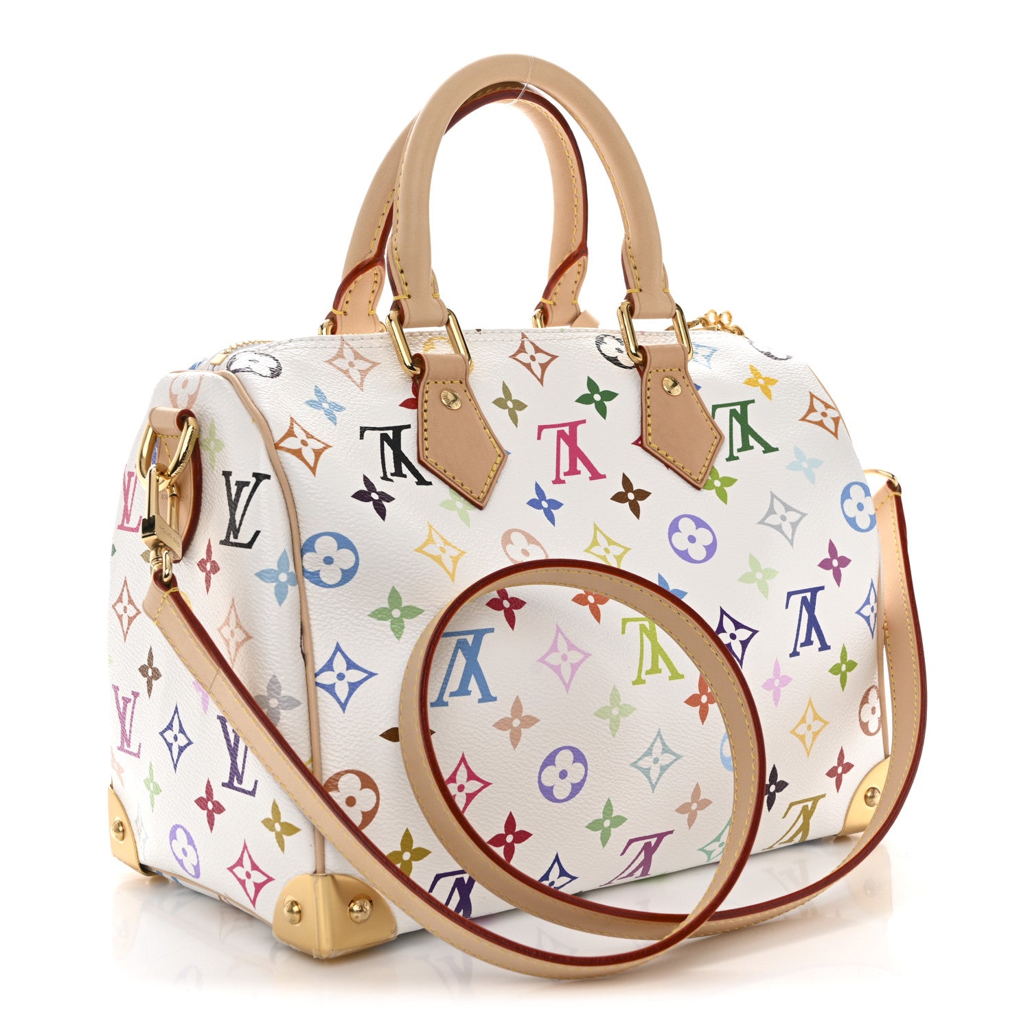 Louis Vuitton LV X TM Monogram Multicolor Speedy Bandouliere 25 White 3 of 11