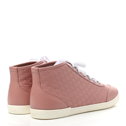 Gucci Microguccissima Womens High Top Sneakers 37.5 Soft Pink 4 of 10