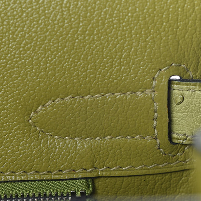 Hermes Ostrich Birkin 30 Vert Anis 27 of 29