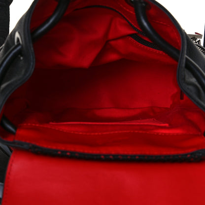 Christian Louboutin Calfskin Spiked Small Explorafunk Backpack Black 5 of 12