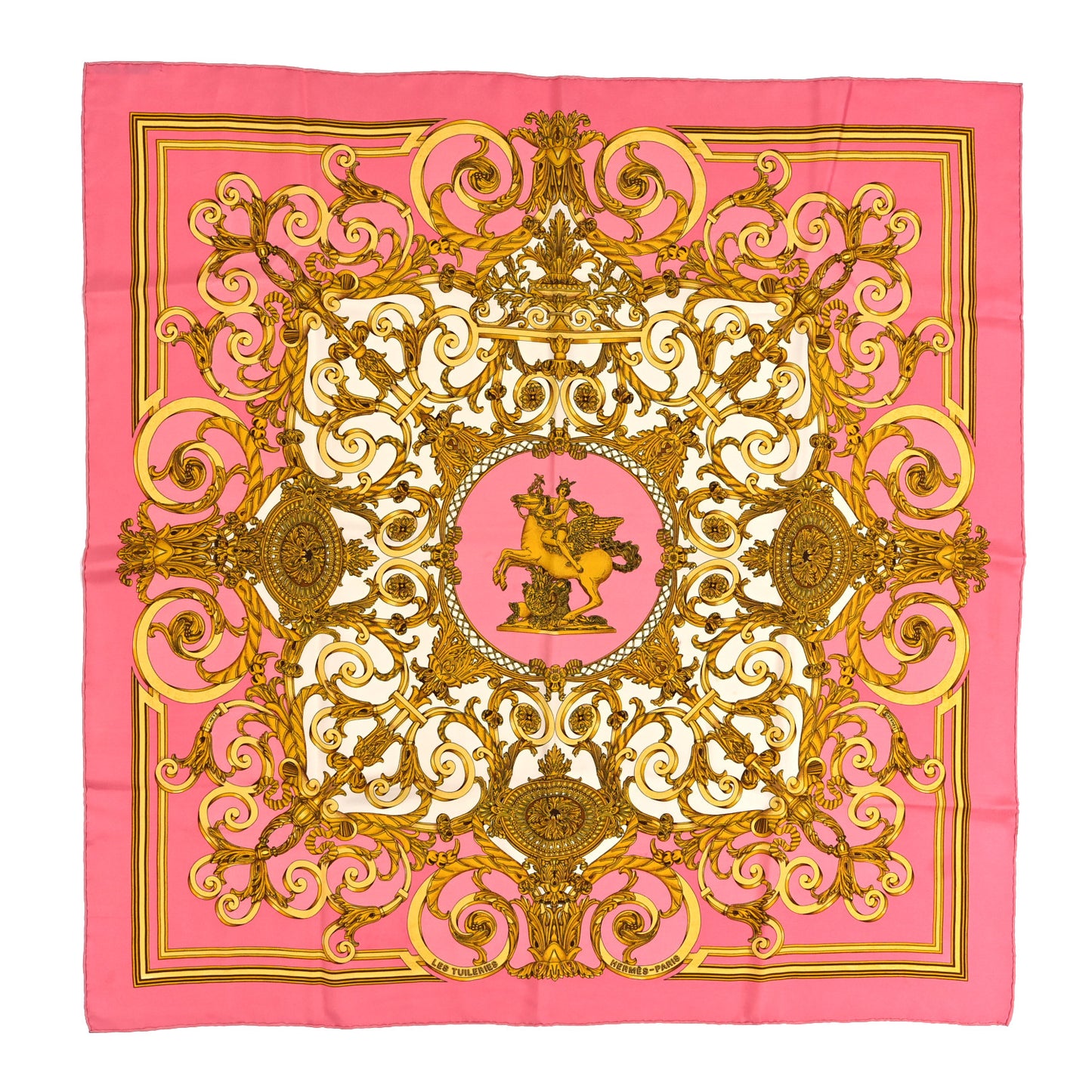 Silk Les Tuileries Scarf 90