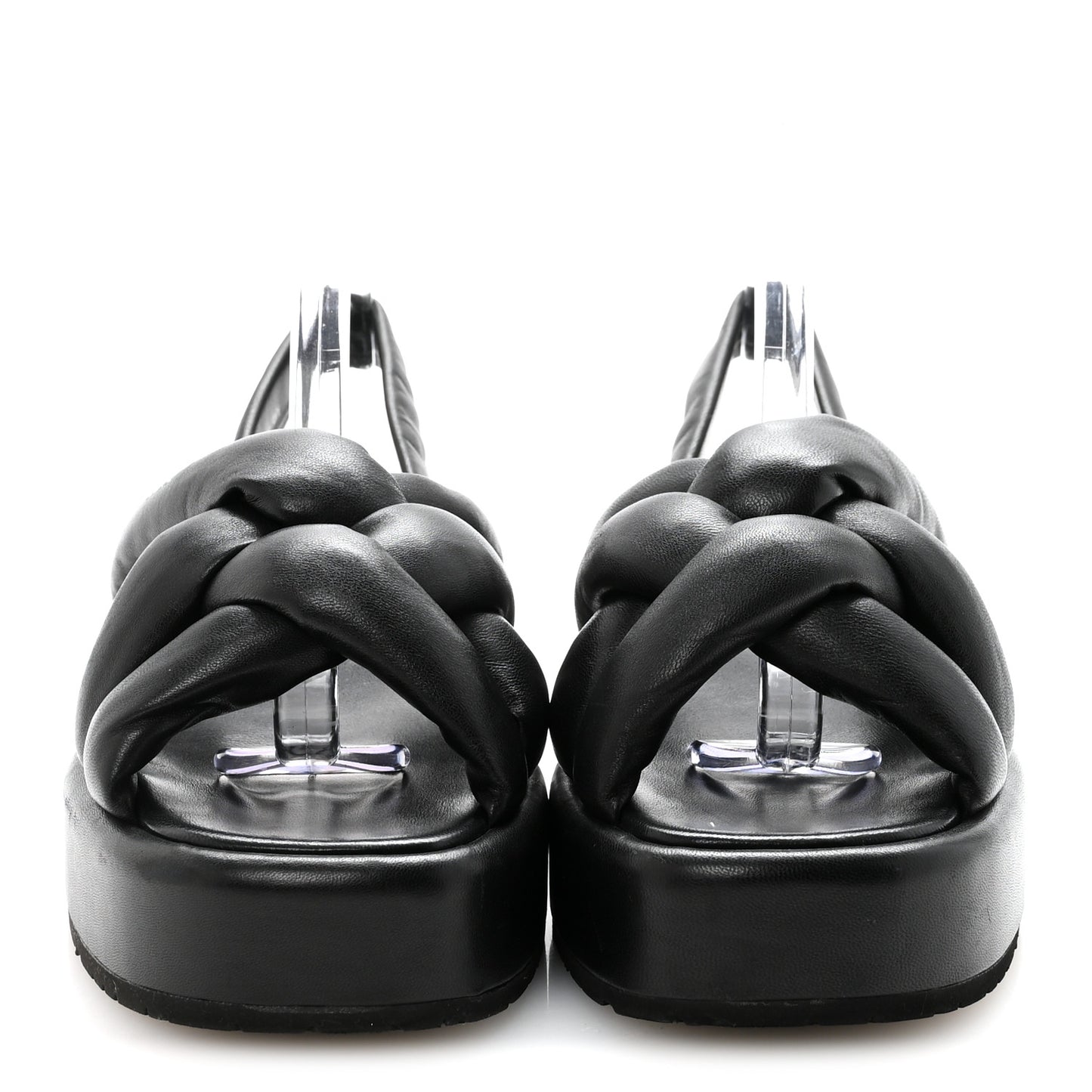 Nappa Padded Blow 20mm Slingback Sandals 37.5 Black