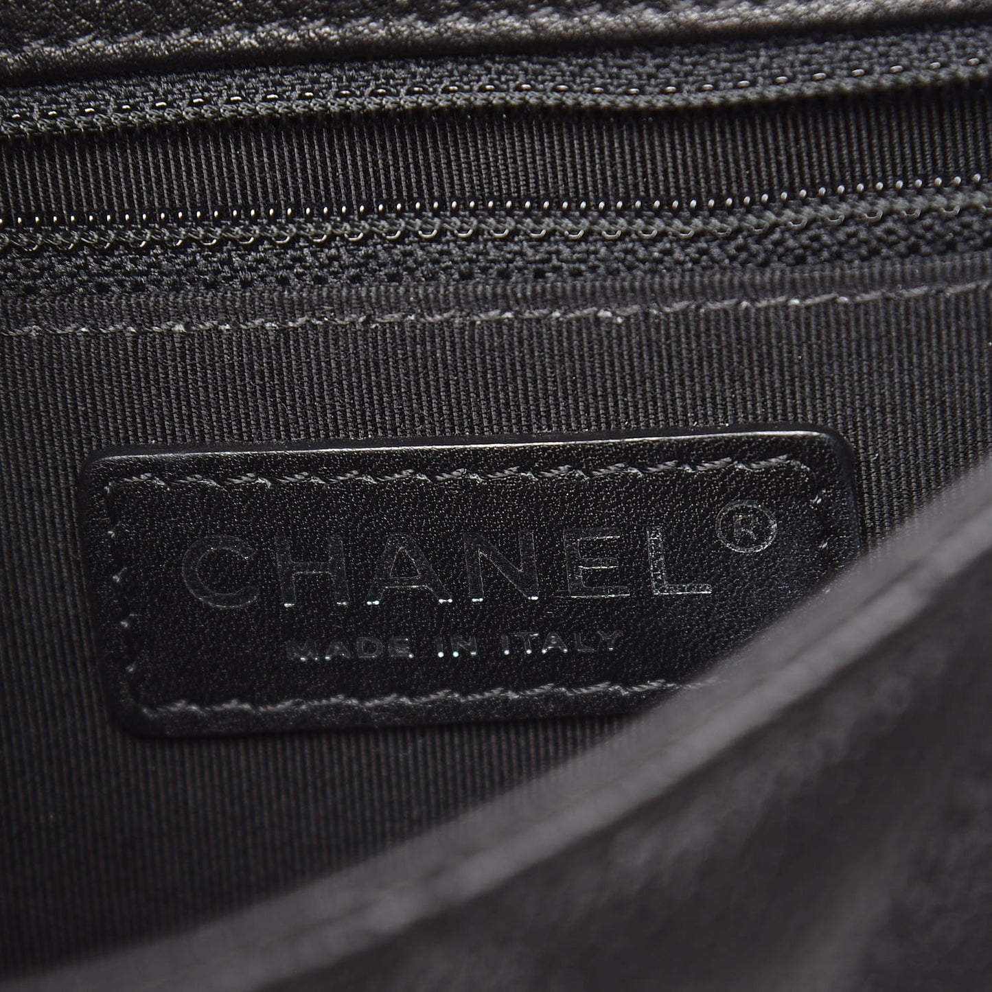 Calfskin Quilted Small Casual Pocket Messenger Flap Black