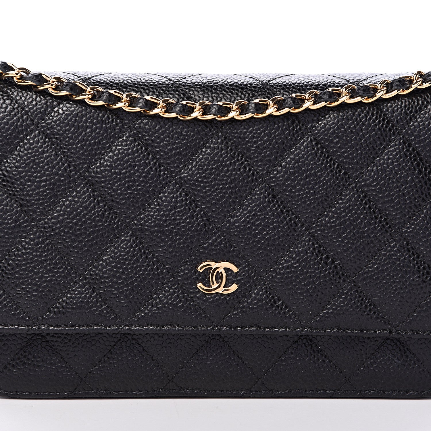 Chanel Caviar Quilted Wallet On Chain WOC Black 8 of 11